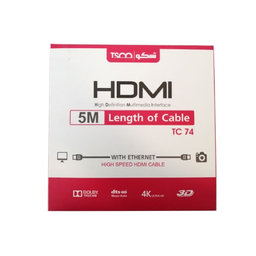 کابل 5 متری HDMI تسکو مدل TSCO TC74
