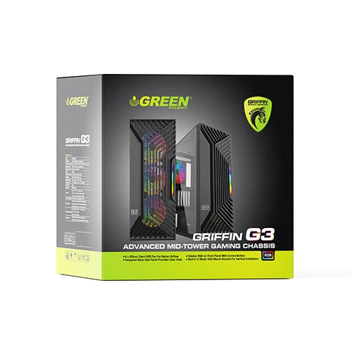 کیس کامپیوتر گرین GREEN GRIFFIN G3