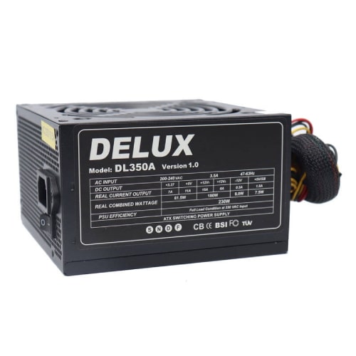 منبع تغذیه کامپیوتر دلوکس مدل Delux DL350A