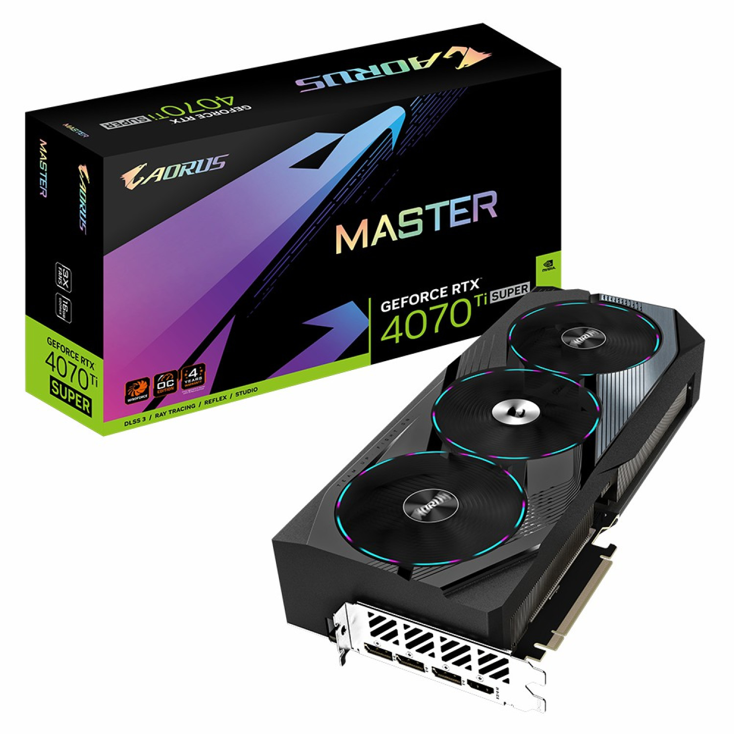 کارت گرافیک گیگابایت مدل GIGABYTE RTX 4070 TI SUPER AORUS MASTER OC 16GB