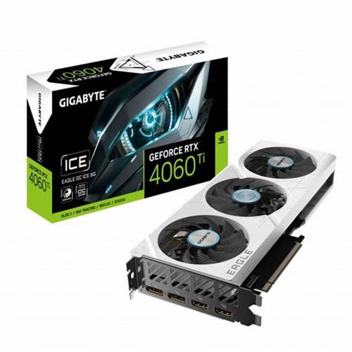 کارت گرافیک گیگابایت مدل GIGABYTE RTX 4060TI EAGLE OC Ice 8GB