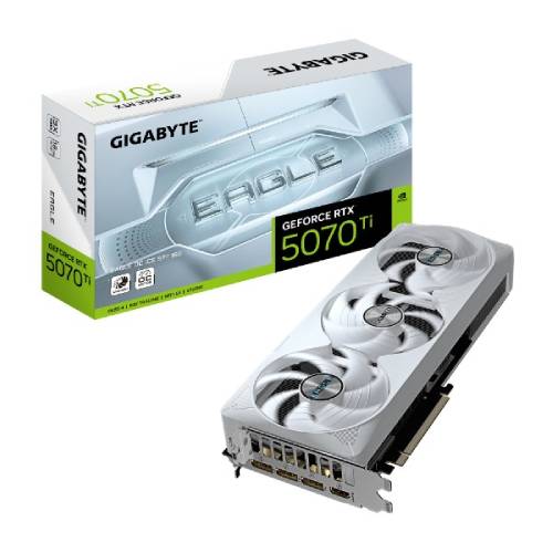 کارت گرافیک گیگابایت مدل GIGABYTE GeForce RTX™ 5070 Ti EAGLE OC ICE SFF 16GB