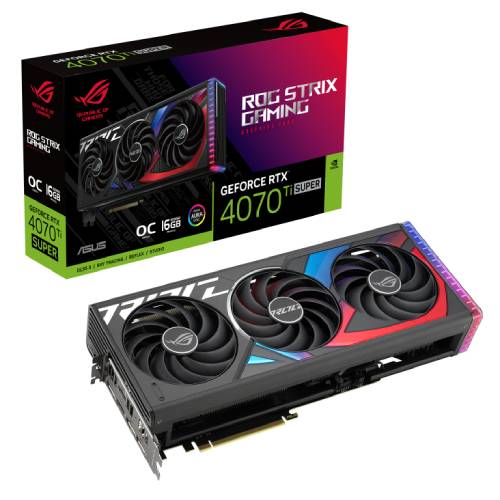 کارت گرافیک ایسوس مدل ASUS ROG RTX 4070Ti SUPER STRIX OC 16GB