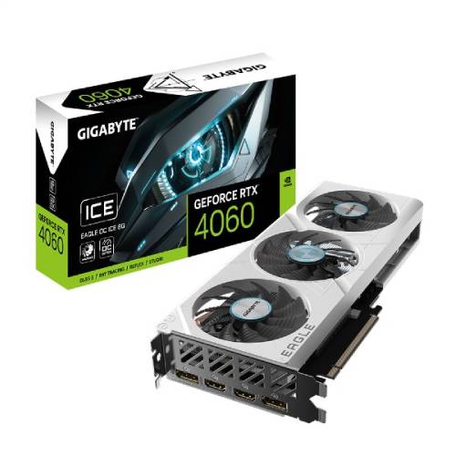 کارت گرافیک گیگالایت مدل GIGABYTE RTX 4060 EAGLE OC Ice 8GB