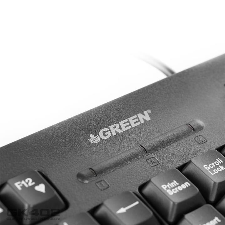 کيبورد با سیم گرین مدل GREEN GK-402 USB HUB