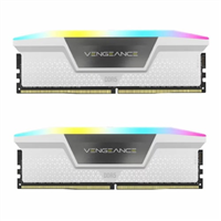 رم دسکتاپ کورسیر مدل CORSAIR VENGEANCE RGB WHITE 64GB(32GBx2) 5600 CL36